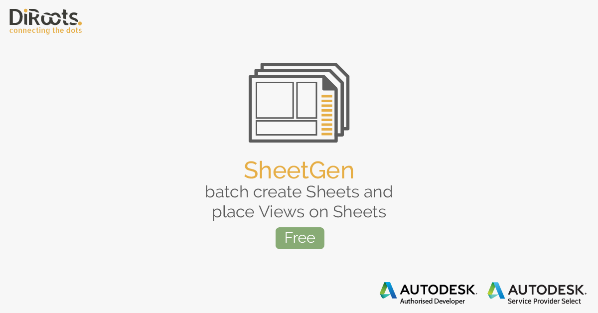 Create Revit Sheets and Place Views with SheetGen DiRoots