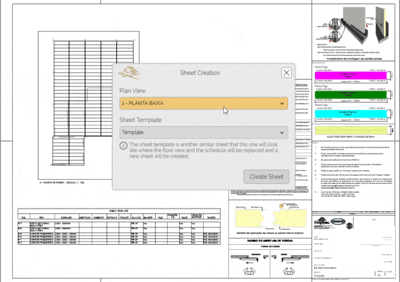 Automatically create Drawing Sheets based on a pre-defined template