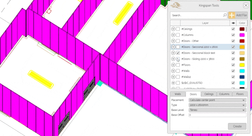 Automatically Create Revit Doors from DWG Layers