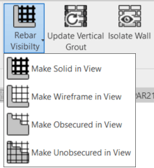 Control Rebar visibility in Autodesk Revit